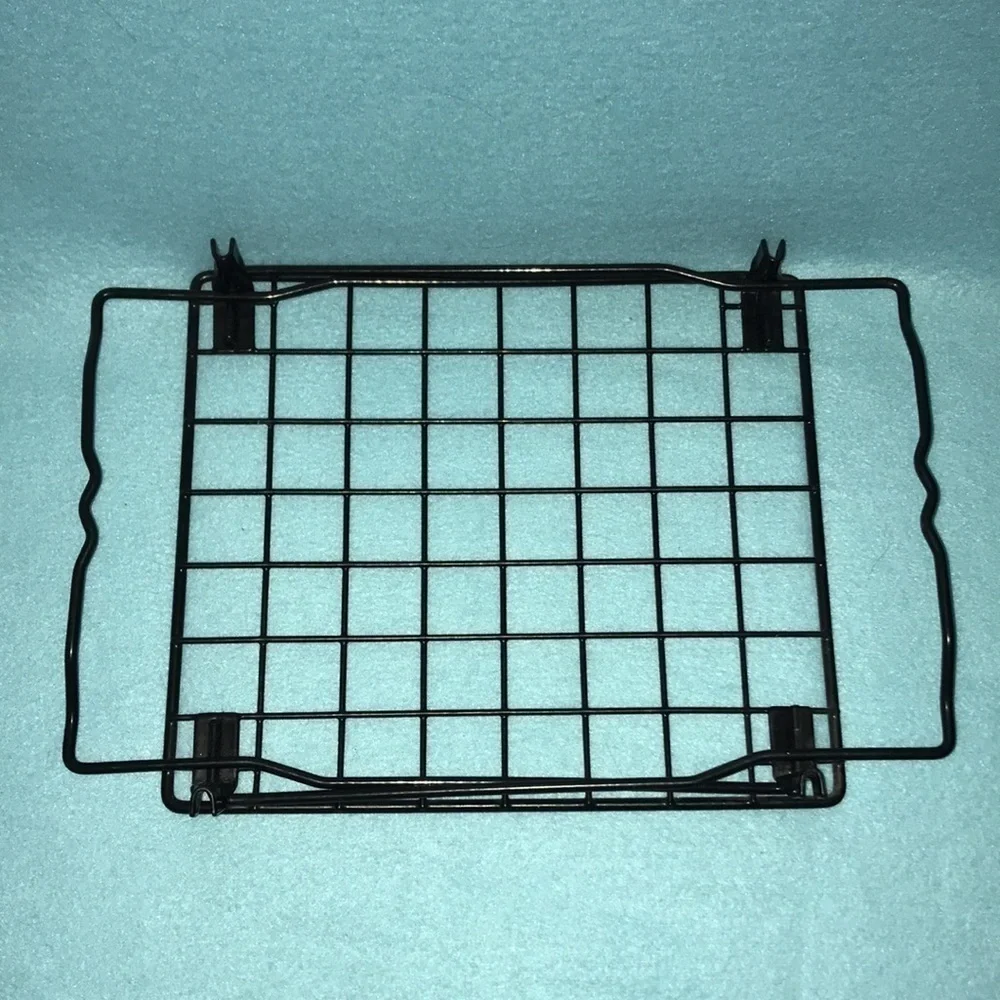 📚LOCKER shelf foldable black coated metal